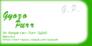 gyozo purr business card