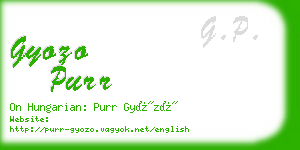 gyozo purr business card